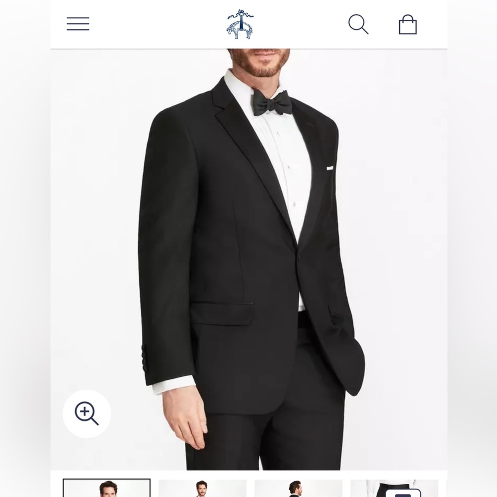 Brooks Brothers 1818 Madison Tuxedo Black 44R EUC Worn Once!